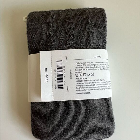 Janie and Jack Girl’s Tights 2T to 3 T - Picture 2 of 2